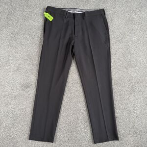 Haggar Premium Stretch Slim Fit Dress Pants Men's WPL 386 Black Size 38x30 NEW